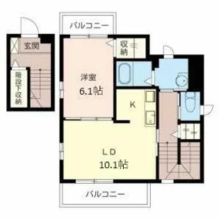 シャーメゾンコーストパートII【0301号室】の間取り