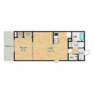 ココングランジュール伏見黒茶屋町【1階】の間取り