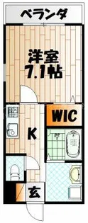 ノースステイツ西小倉【702号室】の間取り