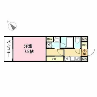 ラハイナ博多【403号室】の間取り