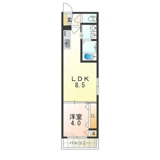 エルグランド【3階】の間取り