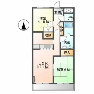 ベルクレスト【2階】の間取り