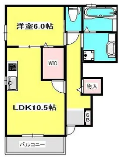 SCELTO CASA【101号室】の間取り
