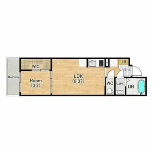 シエーナグランデ四条烏丸【2階】の間取り