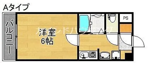ミシェール住之江【4階】の間取り