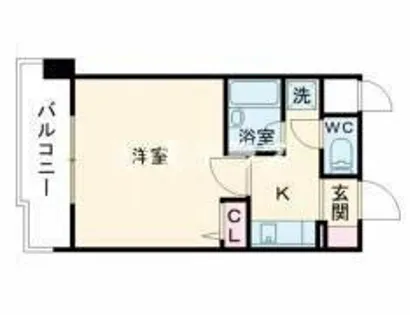 ラナップスクエア三宮プライム【9階】の間取り