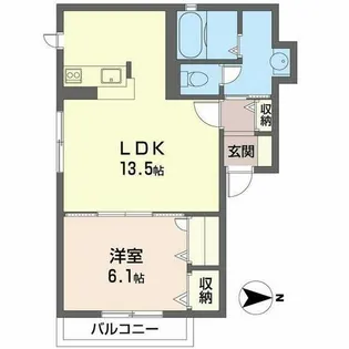 ShaMaison中宮【0201号室】の間取り