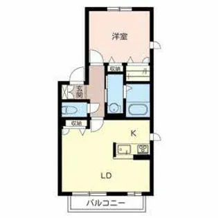 シャーメゾン はぴねす【0201号室】の間取り