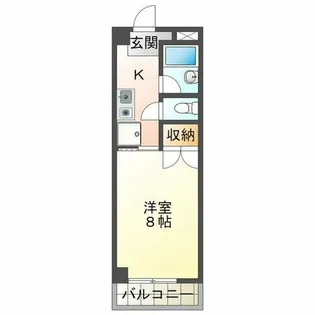 ときわ妙法寺レクラン【1階】の間取り