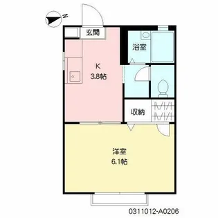 クレアール青山【2階】の間取り