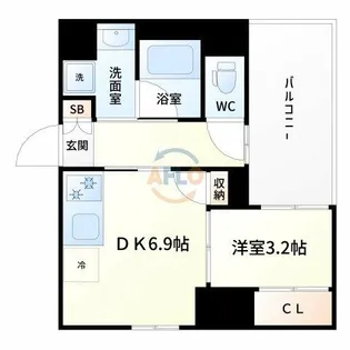 M COURT江坂【5階】の間取り