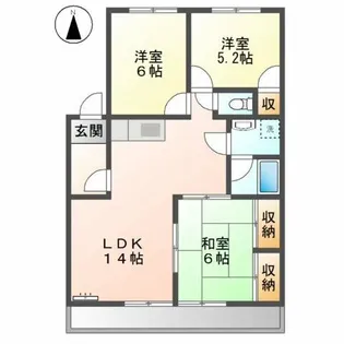 ロイヤルハイム【3階】の間取り