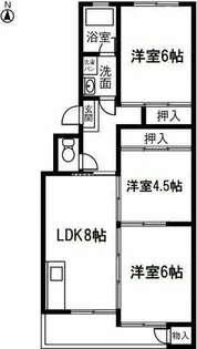 ハイツ小正B【204号室】の間取り