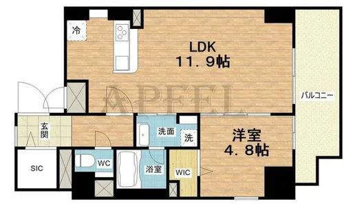 Arome梅田【7階】の間取り