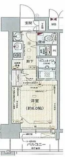プレサンス三宮ルミネス【8階】の間取り