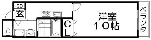 ロベリアコート【403号室】の間取り