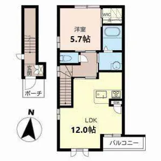 SARA【2階】の間取り