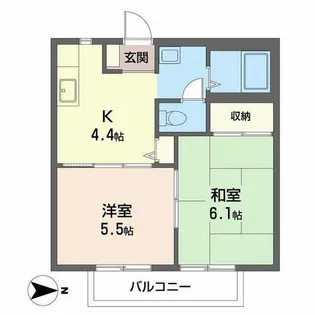 ハオス フロイデ【2階】の間取り