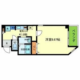ラ・フォンテ摂津富田【301号室】の間取り