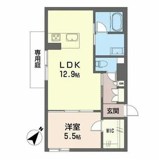 シャーメゾン大野城中央【1階】の間取り