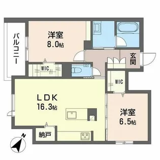 アンビエラ宝が丘【0101号室】の間取り