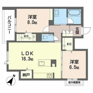 アンビエラ宝が丘【0201号室】の間取り