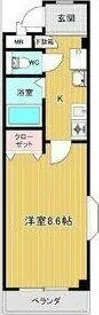 シャローム八田【2階】の間取り