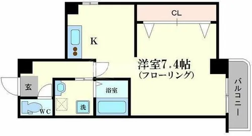 ラ・フォンテ大国【3階】の間取り
