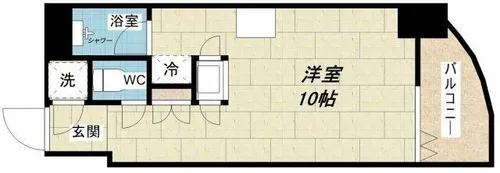 創空KYUTARO【6階】の間取り