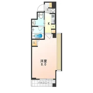 Flair京都五条烏丸【2階】の間取り