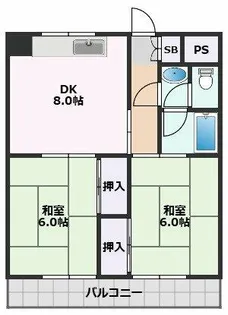 シャルム一条池【2階】の間取り