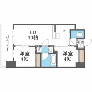 セレニテフラン新大阪【12階】の間取り
