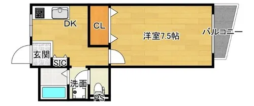 サンピアふじ【4階】の間取り