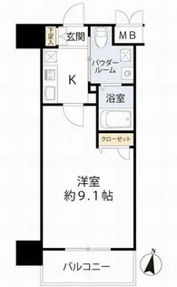 エスリード梅田北【14階】の間取り