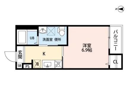 ハピネス八反【1階】の間取り
