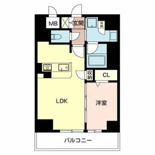 Owlforest北堀江【0302号室】の間取り