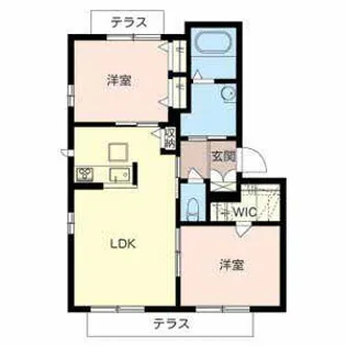 Casa di cherry【0102号室】の間取り