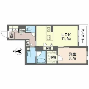 シャーメゾン フェリーチェ 一部子育てグリーン【0205号室】の間取り