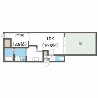 北海道札幌市西区琴似四条3丁目【マンション】の間取り