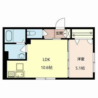 ShaMaison blanche茨木【0102号室】の間取り