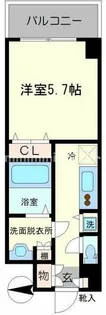 ルクレ難波 (旧 CASSIA難波)【9階】の間取り