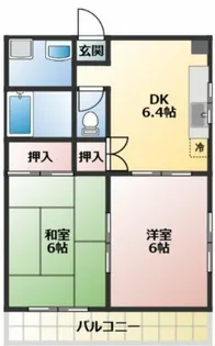 レガーロ・シノギ【4A号室】の間取り