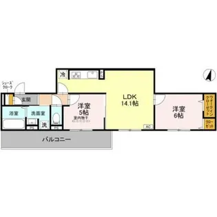 GRAMM奥海印寺 EAST【2階】の間取り