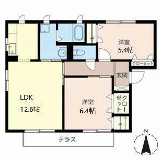 Maison Joie【0202号室】の間取り