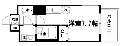LC本町東Ⅲ【12階】の間取り