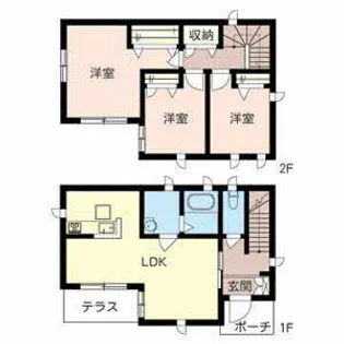 滋賀県大津市大江2丁目【一戸建】の間取り