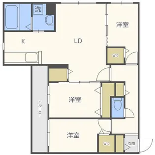 ミュンヘンスクエアⅠ番館【4階】の間取り