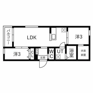 ilusion新瑞橋【103号室】の間取り