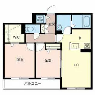 グリナージュ フルール【0306号室】の間取り