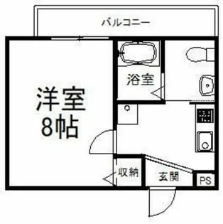 フラッティ花園ミンク【2階】の間取り